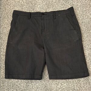 Men’s Hurley Gray and Black Stripe Shorts